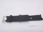 Black Rubber Strap 22mm for Omega Planet Ocean Replica Watch